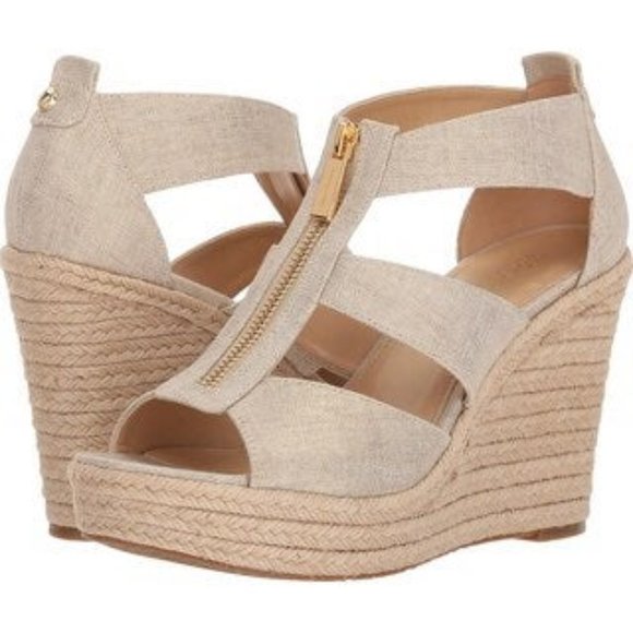 Michael Kors Shoes - Michael Kors Zipper Front Wedge Sandal